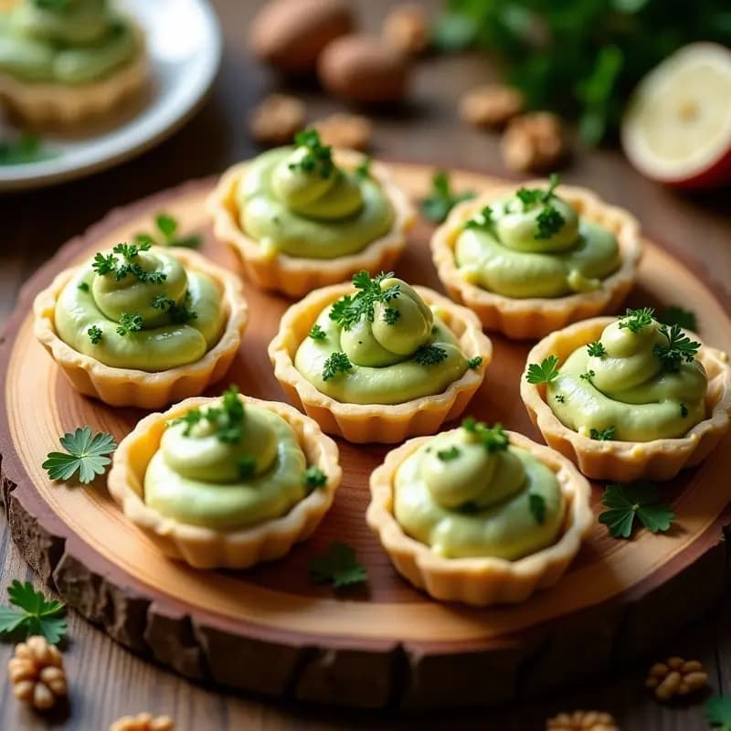 Tartaletas de Base de Chirivía con Crema de Apio y Nueces: Aperitivo Crudivegano Alto en Fibra