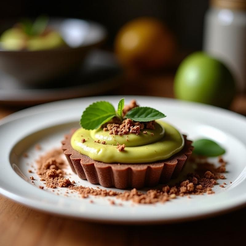 Tartaletas de Chocolate y Puré de Aguacate: Postre Keto con Toque Mexicano