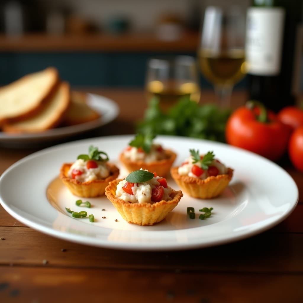 Tartaletas de Masa de Coco y Relleno de Atún con Piparras: Aperitivo Vasco Sin Gluten