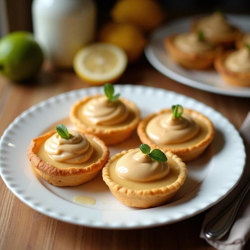 Tartaletas de Coco y Limón con Crema de Cacahuete: Postre Crudivegano Sin Azúcar en 10 Minutos