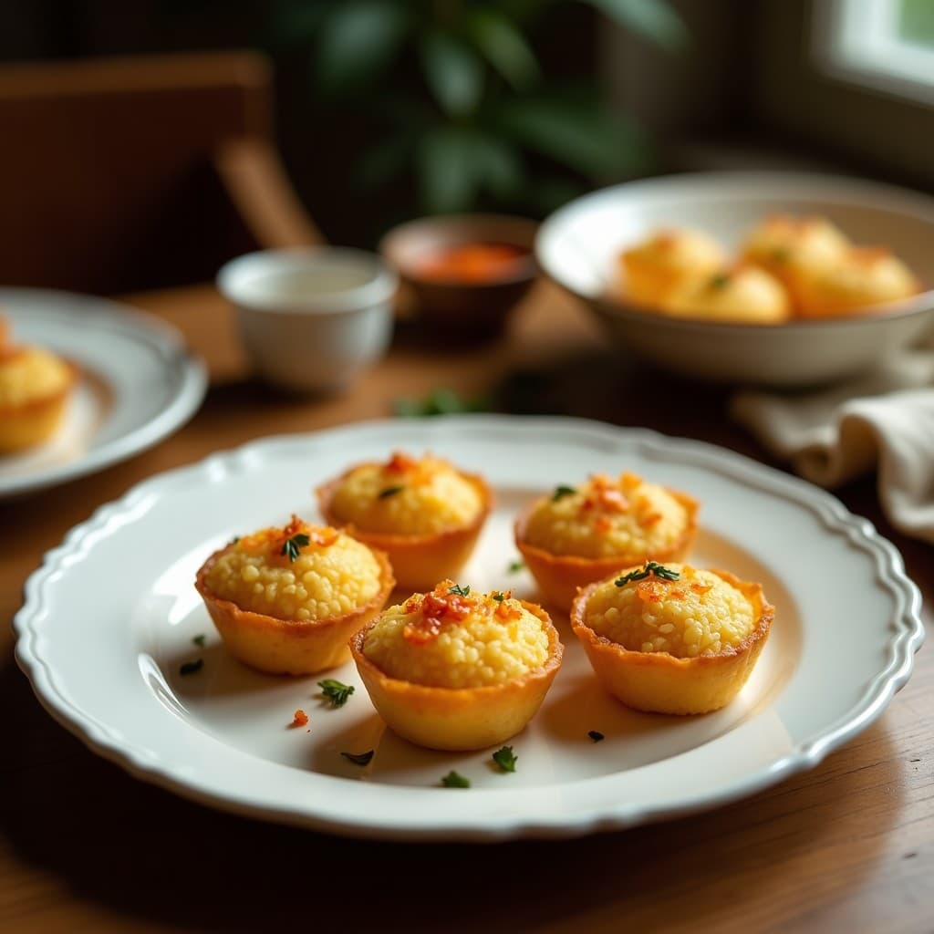 Tartaletas de Masa de Coco con Relleno de Pulpa de Tamarindo: Postre Indio Sin Horno