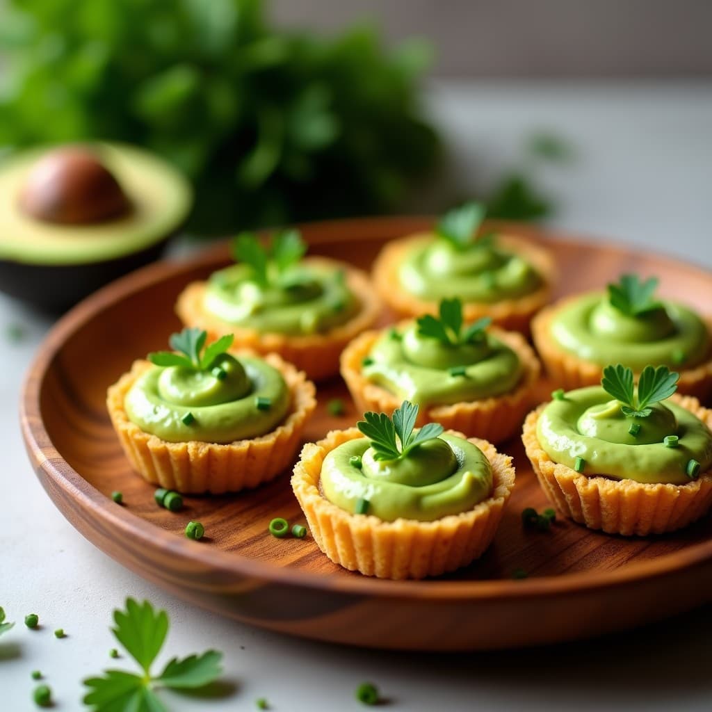 Tartaletas de Base de Coliflor y Crema de Aguacate: Entrante Keto Sin Horno