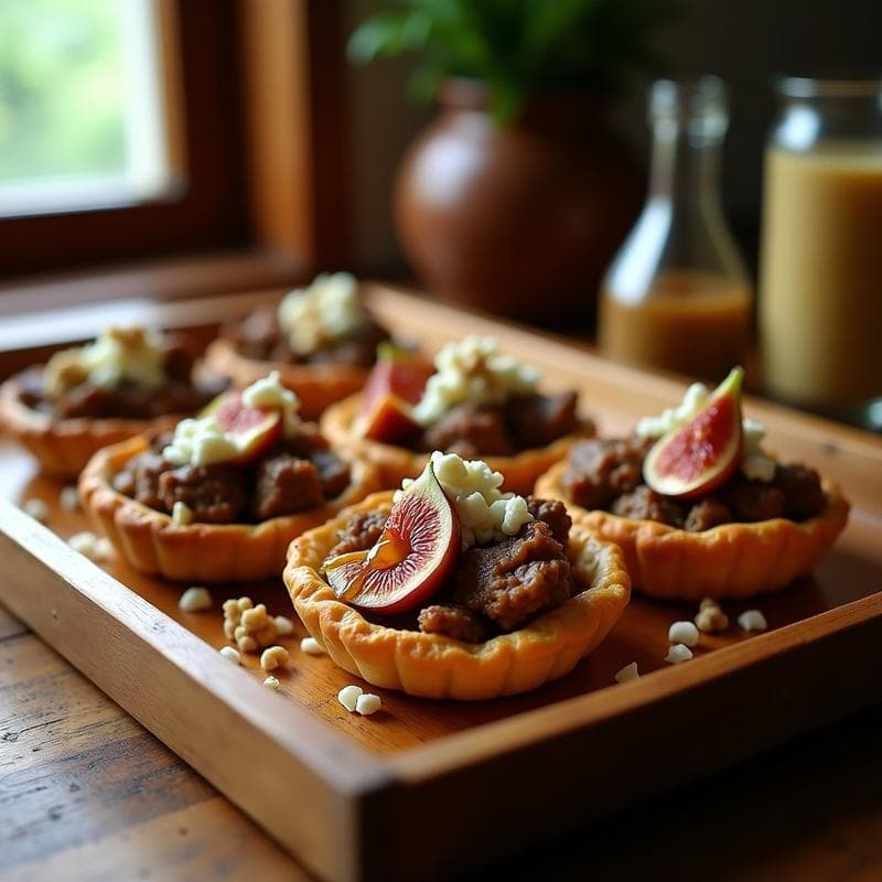 Tartaletas de Cordero con Higos Caramelizados: Receta en Airfryer con Toque Gourmet en 25 Minutos