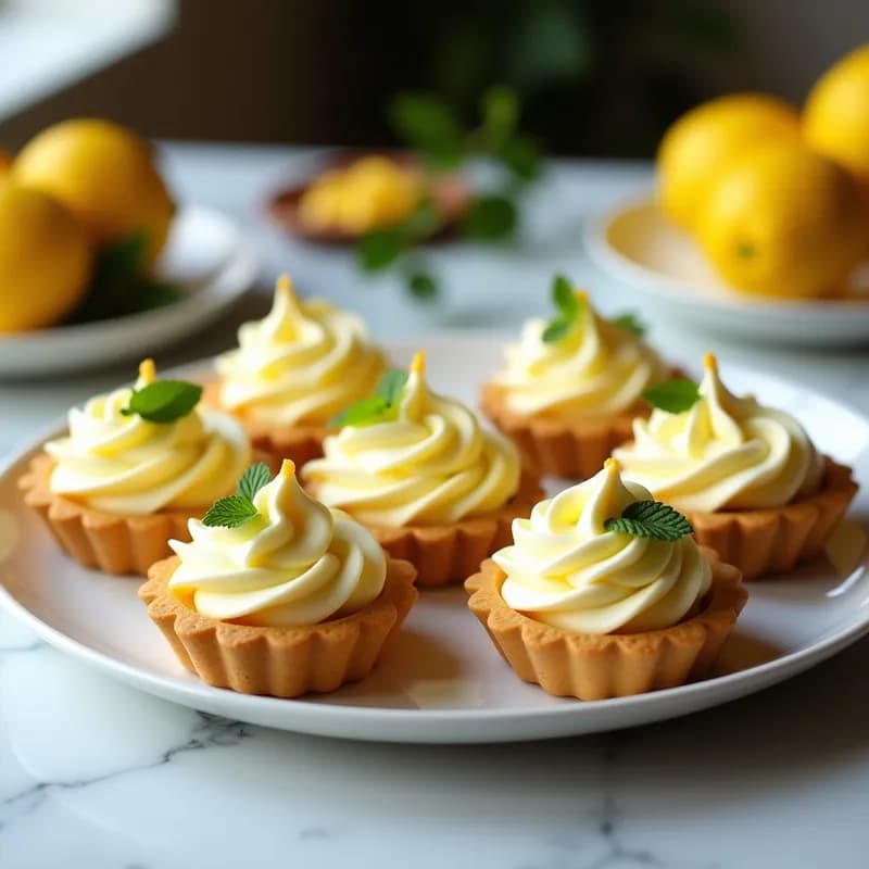 Tartaletas de Crema de Limón y Merengue Italiano: Receta Sin Horno en 25 Minutos