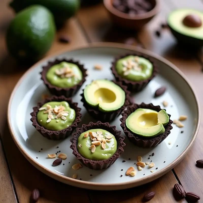 Tartaletas Crudiveganas de Aguacate y Cacao: Receta Sin Horno y Alta en Proteína