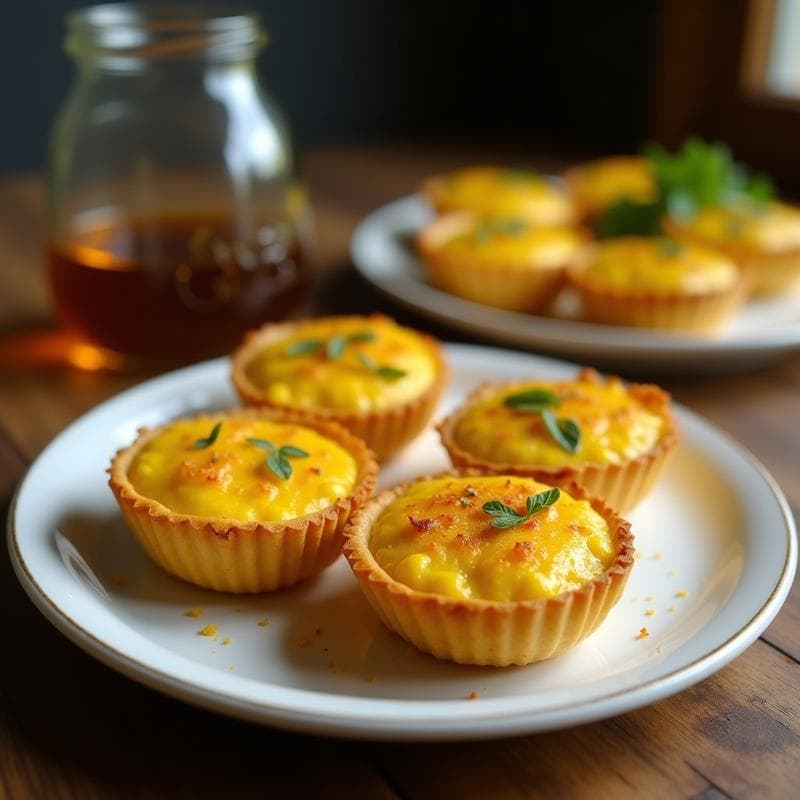 Tartaletas de Cúrcuma y Coco: Receta Crujiente Sin Horno y Ultra Aromática