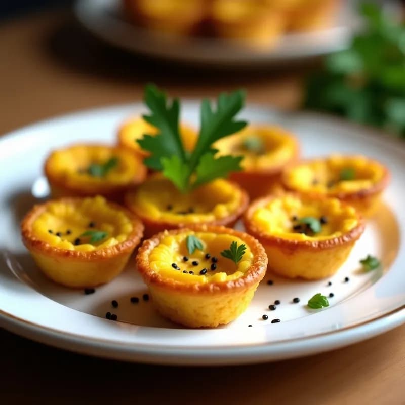 Tartaletas de Cúrcuma y Garbanzos: Receta en Airfryer Sin Gluten y Alta en Proteína
