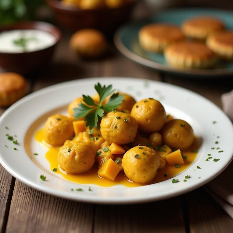Tartaletas de Curry y Coco Veganas: Receta Express en Airfryer con Textura Crujiente