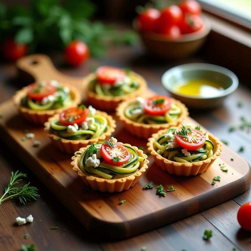 Tartaletas de Espagueti de Calabacín al Horno: Receta Sin Gluten y Baja en Calorías en 25 Minutos