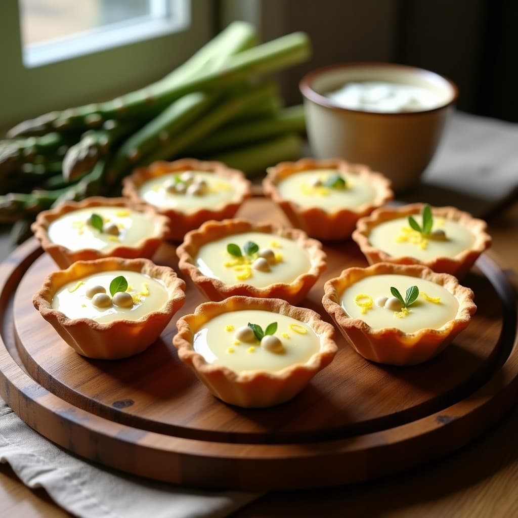 Tartaletas de Espelta y Crema de Espárragos Blancos: Receta Elegante Sin Gluten en Airfryer
