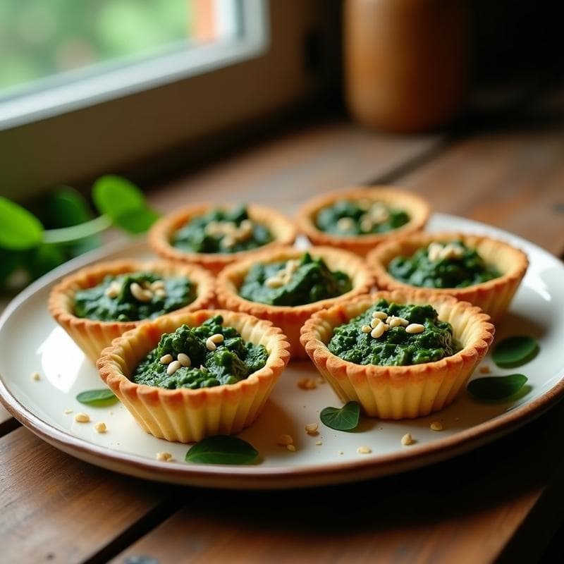 Tartaletas de Espinaca y Tofu Ahumado: Receta en Thermomix con Masa Quebrada en 25 Minutos