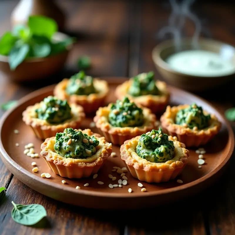 Tartaletas de Espinaca y Tofu Ahumado: Receta en Airfryer con Alto Contenido Proteico