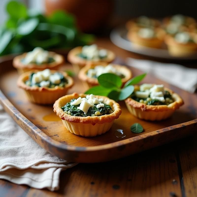 Tartaletas de Espinacas y Hongos Ostra: Receta Gourmet al Horno en 30 Minutos