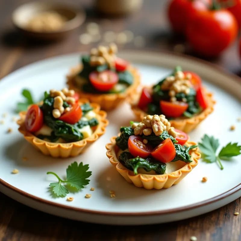 Tartaletas de Espinacas y Tofu Ahumado: Receta en Airfryer Sin Masa y Alta en Proteína