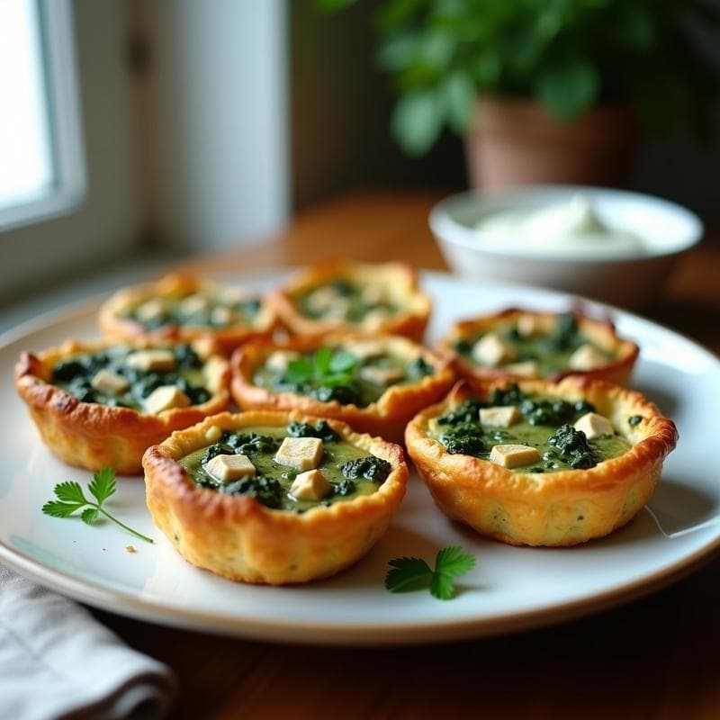 Tartaletas de Espinacas y Tofu: Receta en Airfryer con Máximo Sabor en 15 Minutos