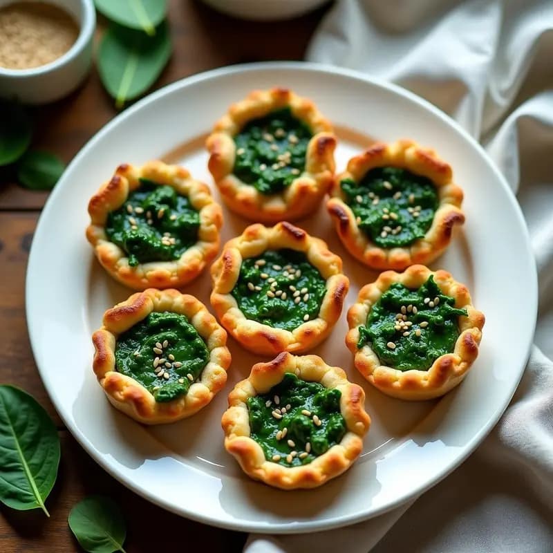 Tartaletas de Espinacas y Tofu Sedoso: Receta Vegana Express con Toque Gourmet