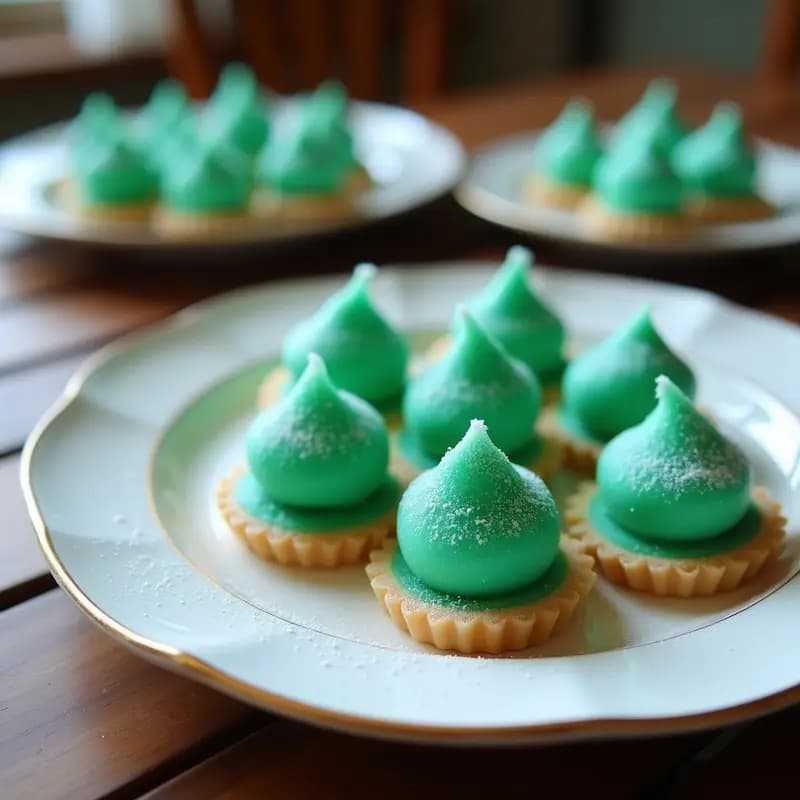 Tartaletas de Algodón de Azúcar de Espirulina y Coco: Postre Vegano Colorido en 3 Capas
