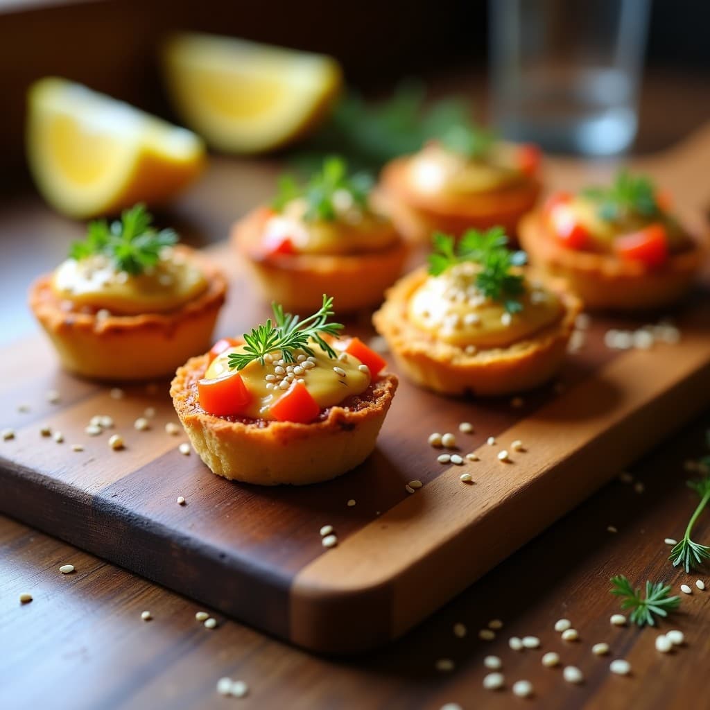 Tartaletas de Garbanzos y Pimientos Asados con Tahini: Receta Vegana en Thermomix