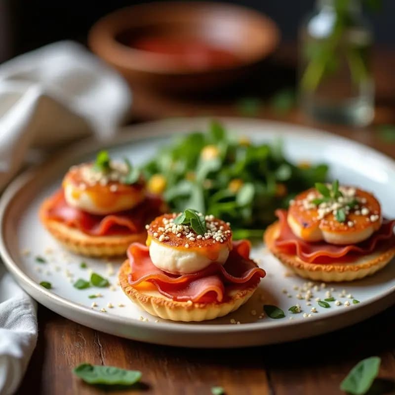 Tartaletas de Hampón y Espárragos con Salsa Holandesha Vegana: Receta Gourmet en Thermomix