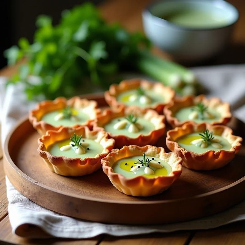 Tartaletas de Harina de Almendra y Crema de Espárragos Blancos: Receta Francesa Sin Gluten