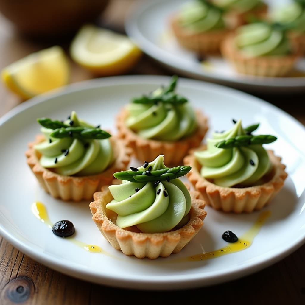 Tartaletas de Harina de Almendra con Relleno de Crema de Espárragos: Entrante Francés Keto y Sin Lactosa