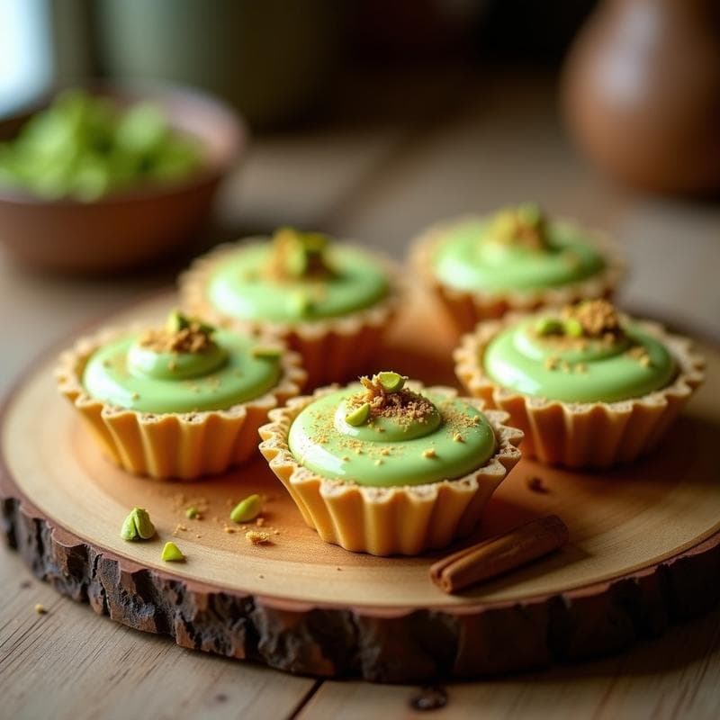 Tartaletas de Harina de Almendra y Crema de Pistacho: Postre Keto Sin Horno en 20 Minutos