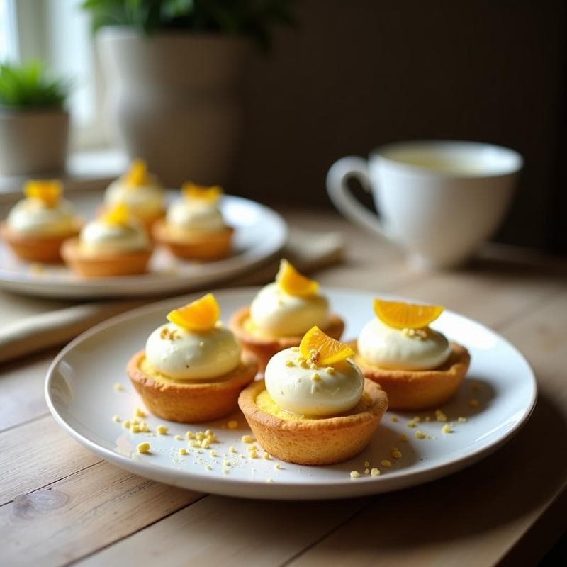 Tartaletas de Harina de Coco con Crema de Maracuyá y Chocolate Blanco: Postre Sin Gluten en 20 Minutos