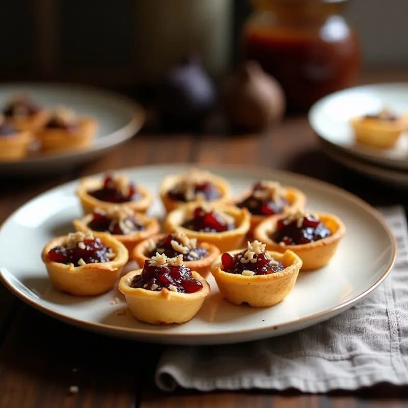 Tartaletas de Harina de Coco y Mermelada de Higos Negros: Postre Sin Gluten en 15 Minutos