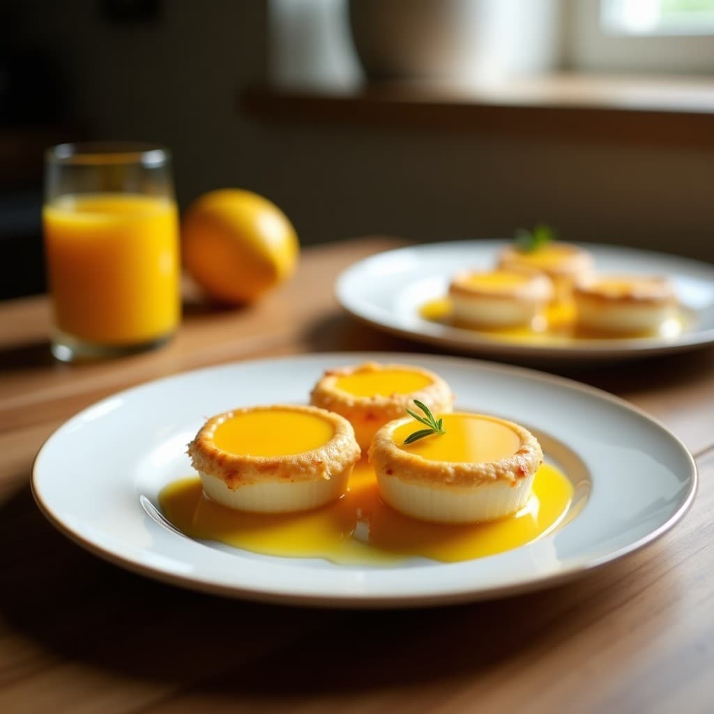 Tartaletas de Harina de Coco Rellenas de Mousse de Mango: Postre Colombiano Sin Gluten