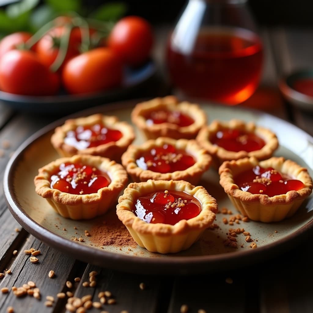 Tartaletas de Harina de Teff y Mermelada de Tamarillo: Postre Etiopé Sin Gluten y Sin Azúcar