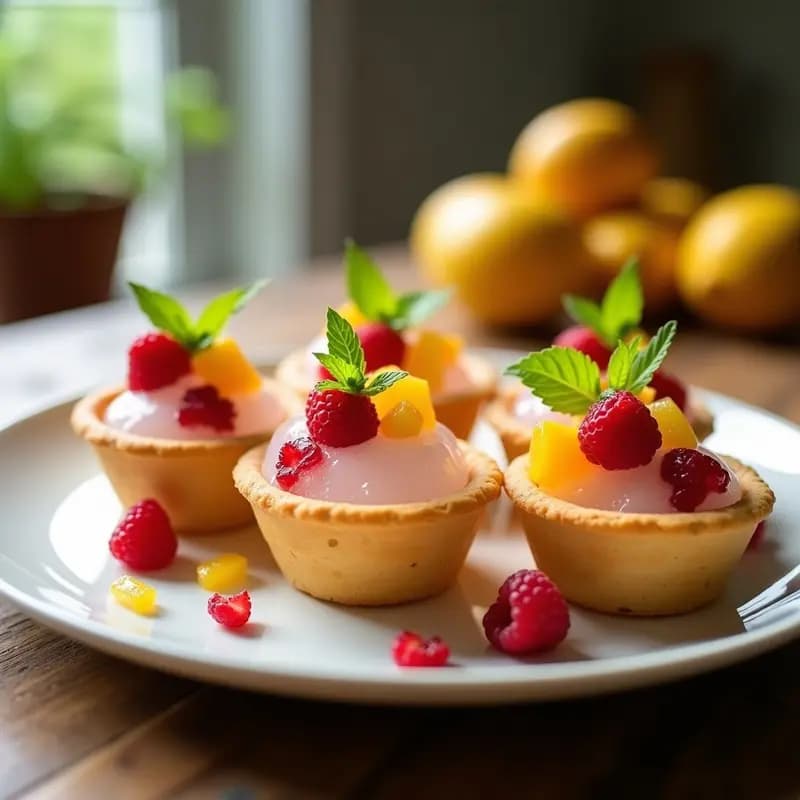 Tartaletas de Hielo con Frutas Liofilizadas: Postre Veraniego Sin Horno