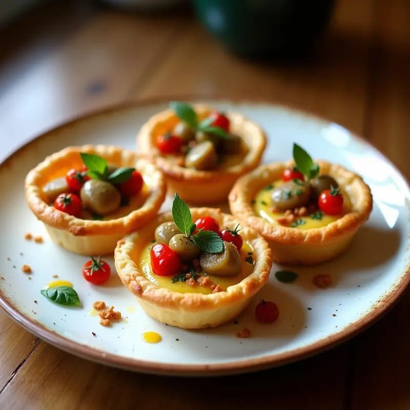 Tartaletas de Hojaldre con Congrio y Pimientos Asados: Entrante Chileno en Airfryer