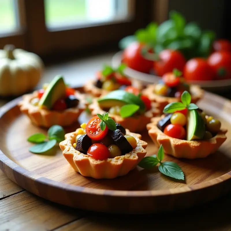 Tartaletas de Hojaldre Integral Rellenas de Ratatouille: Receta Francesa en Thermomix