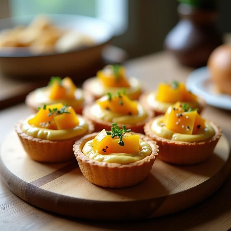 Tartaletas de Hummus y Granadilla: Receta Vegana en Airfryer con Toque Ácido en 12 Minutos