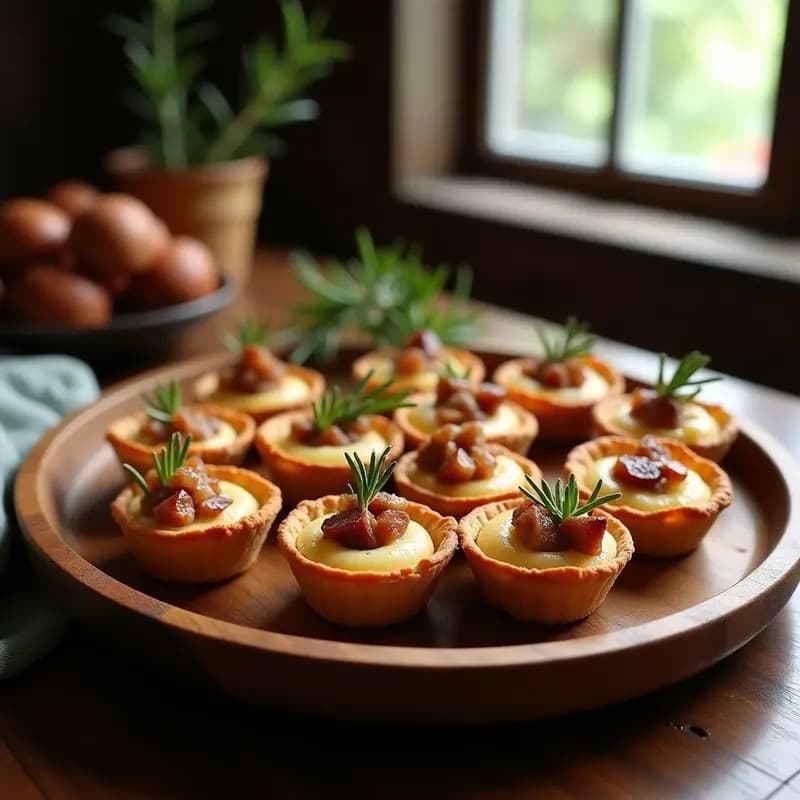 Tartaletas de Harina de Lentejas con Puré de Castañas y Romero: Aperitivo Vegano Sin Gluten en 25 Minutos