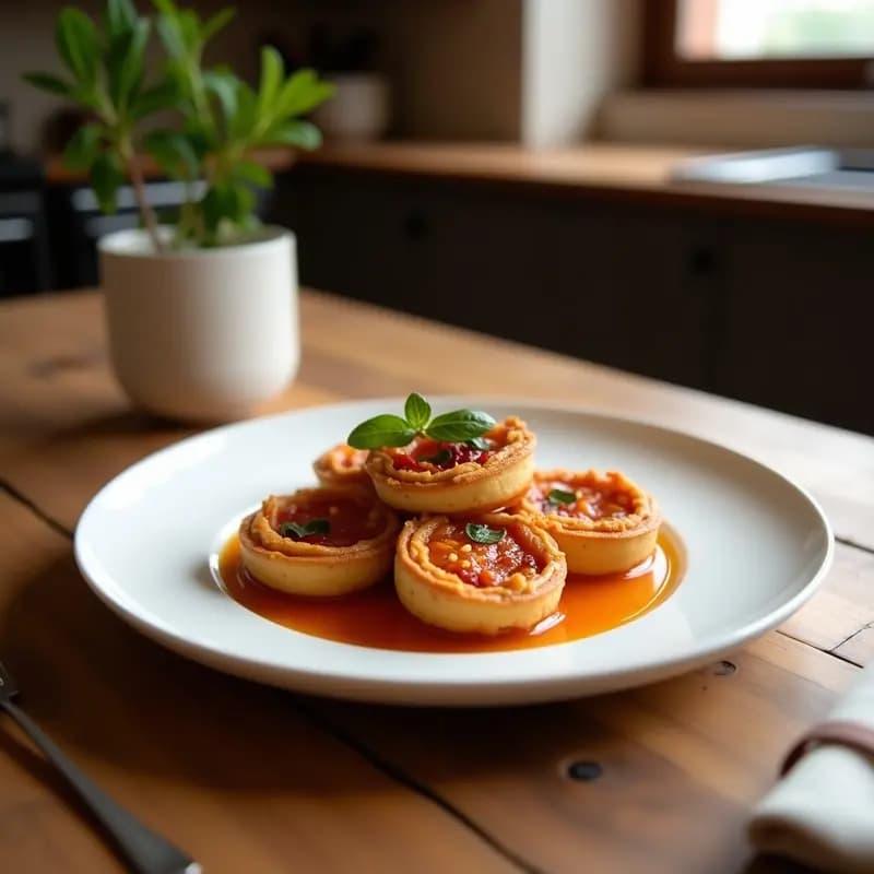 Tartaletas de Base de Lentejas con Coulis de Frambuesa: Postre Vegano Sin Horno y Alto en Proteína