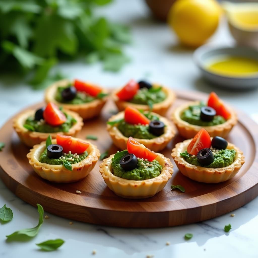 Tartaletas de Base de Lentejas con Pesto de Rúcula: Aperitivo Vegano y Sin Harina en 20 Minutos