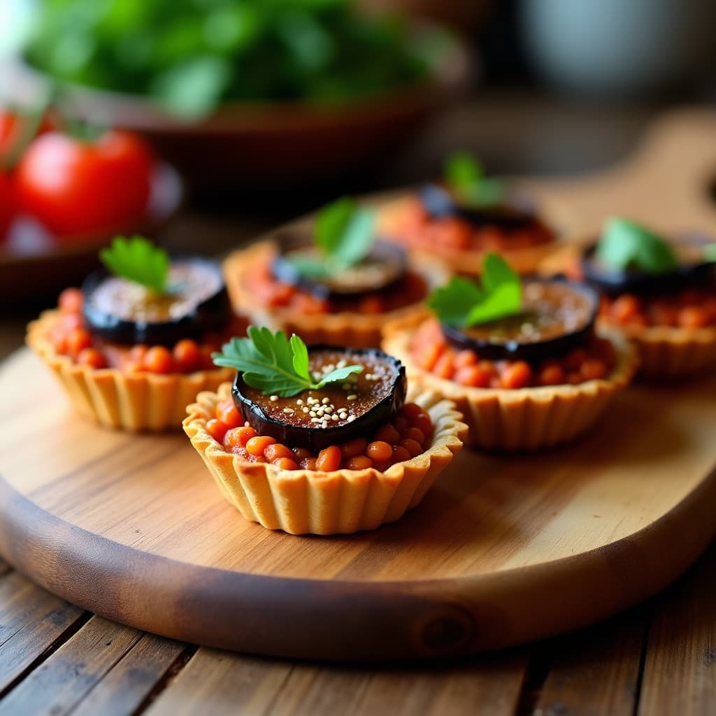 Tartaletas de Lentejas Rojos y Comics de Berenjena: Receta India en Airfryer Sin Gluten