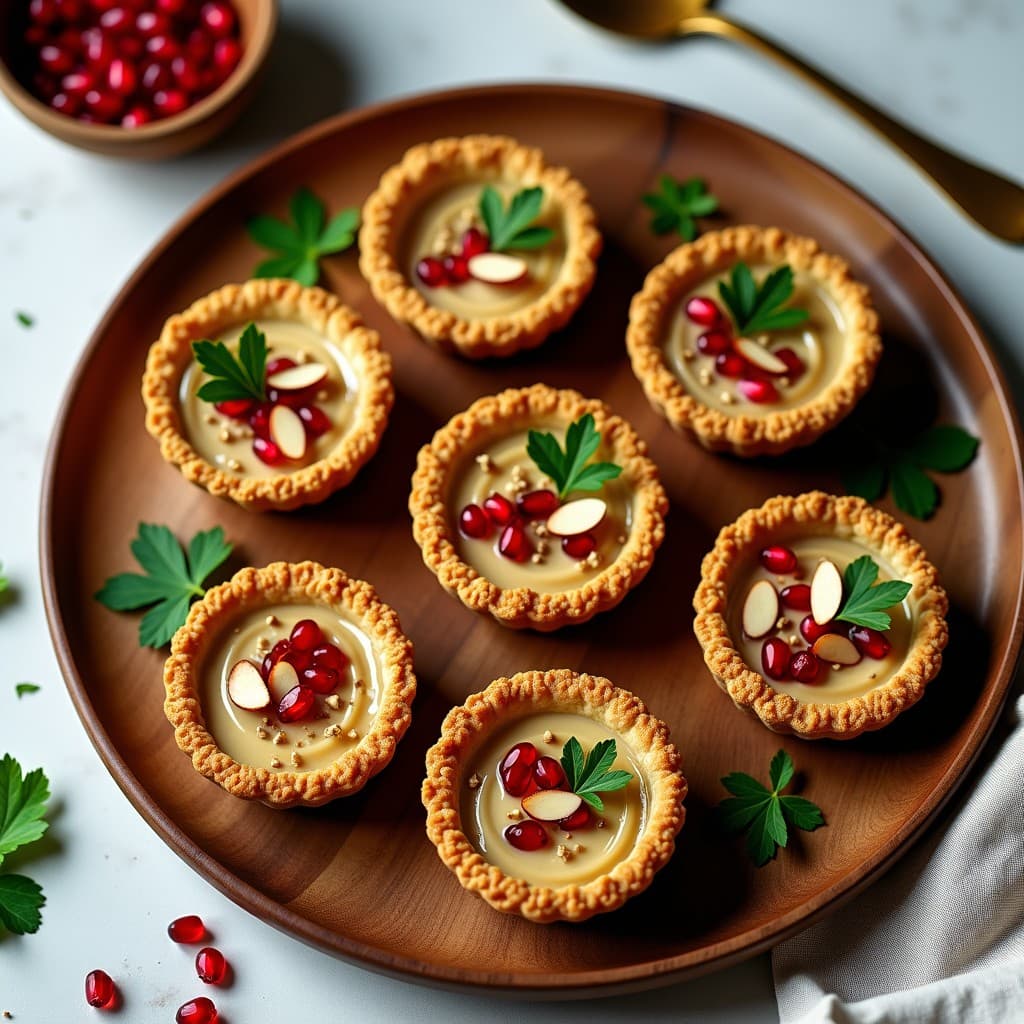 Tartaletas de Base de Lino con Pâté de Berenjena y Tahini: Receta Crudivegana Sin Horno