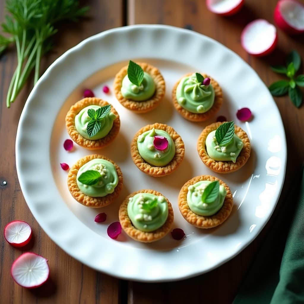 Tartaletas de Base de Lino con Crema de Pepino y Eneldo: Aperitivo Crudivegano Sin Horno