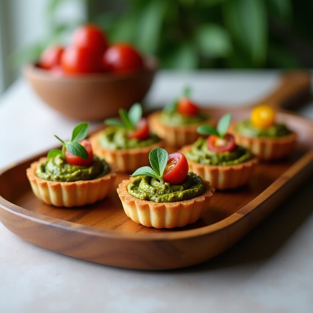 Tartaletas de Maíz Morado y Pesto de Albahaca Negra: Aperitivo Peruano Vegano y Colorido
