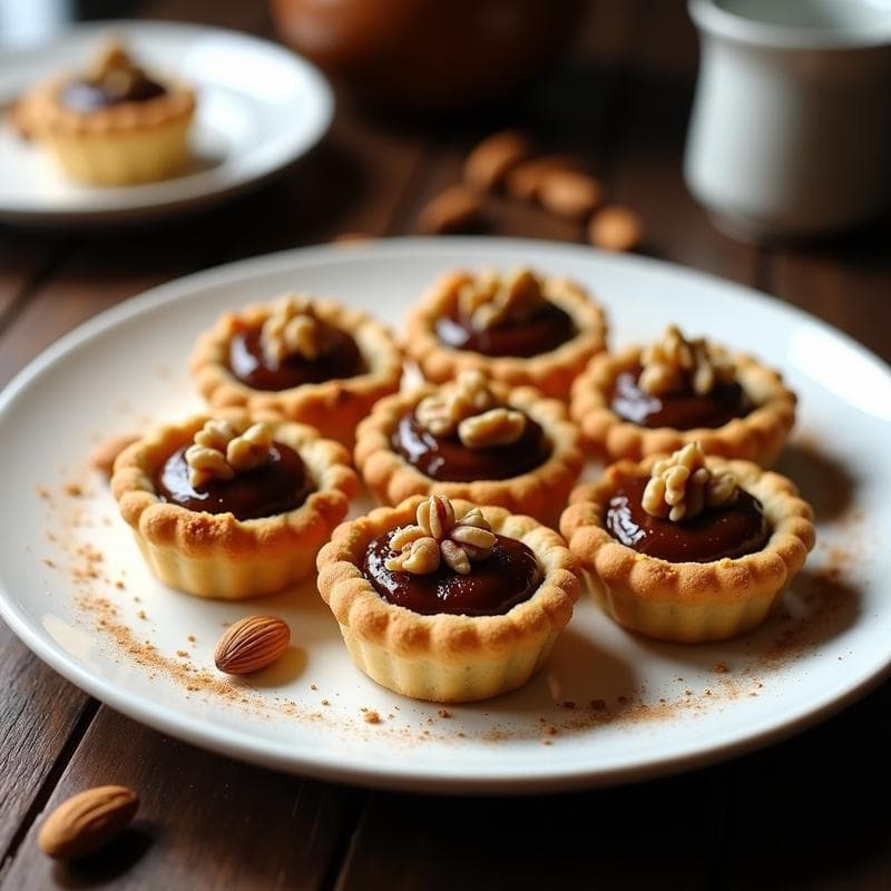 Tartaletas de Masa de Almendra y Relleno de Dátiles con Canela: Postre Sin Horno y Sin Azúcar