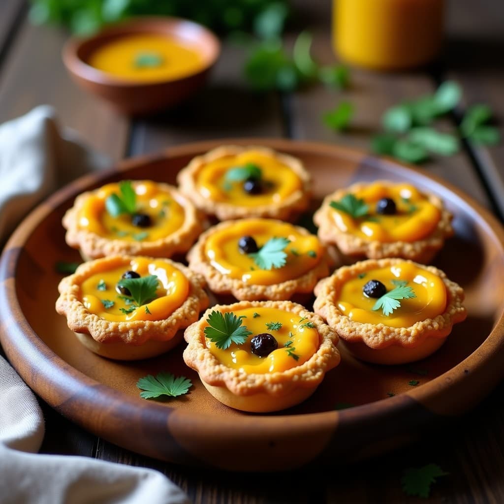 Tartaletas de Masa de Arroz con Relleno de Pollo al Curry y Pasas: Receta en Airfryer Sin Gluten