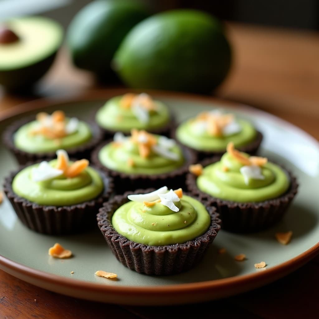Tartaletas de Masa de Chía con Crema de Aguacate y Pulpa de Lulo: Postre Colombiano Keto sin Horno