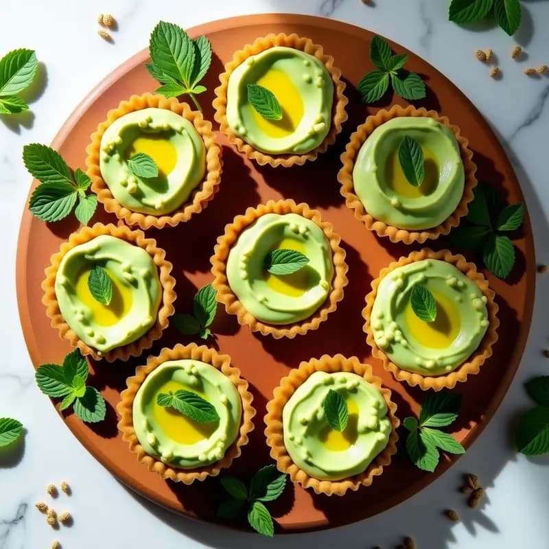 Tartaletas de Masa de Lentejas con Puré de Calabacín y Mentas: Aperitivo Vegano en Thermomix