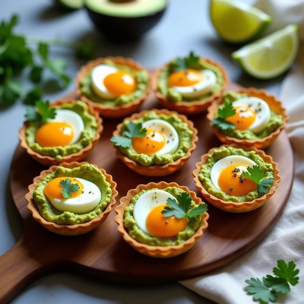 Tartaletas de Masarépa con Relleno de Guacamole y Huevo de Codorniz: Aperitivo Venezolano en 10 Minutos
