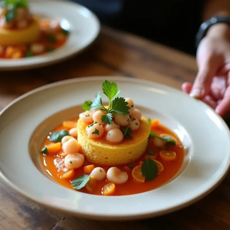 Tartaletas de Masas de Maíz con Ceviche de Salmón Ahumado: Aperitivo Peruano Sin Gluten