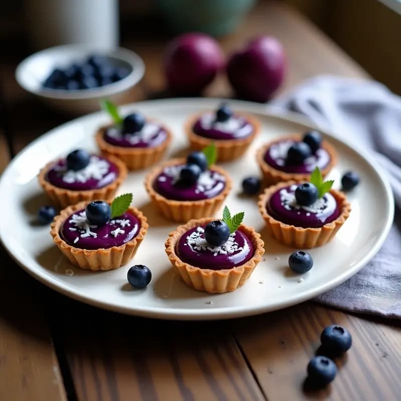 Tartaletas de Boniato Morado Vegano: Receta Sin Horno en 25 Minutos con Toque Andino