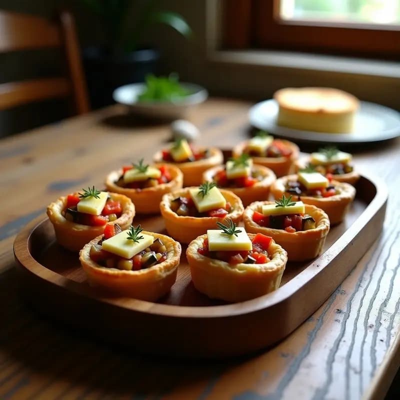 Tartaletas de Pisto Manchego y Queso de Cabra: Receta Fácil para Impresionar