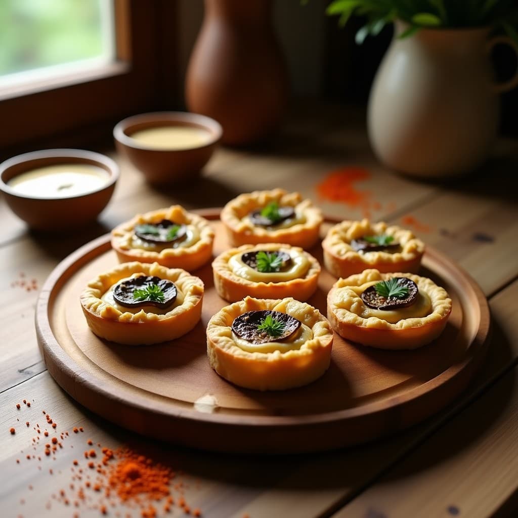 Tartaletas de Base de Cáscara de Psilio con Relleno de Berenjena Asada y Tahini: Entrante Palestina Sin Gluten